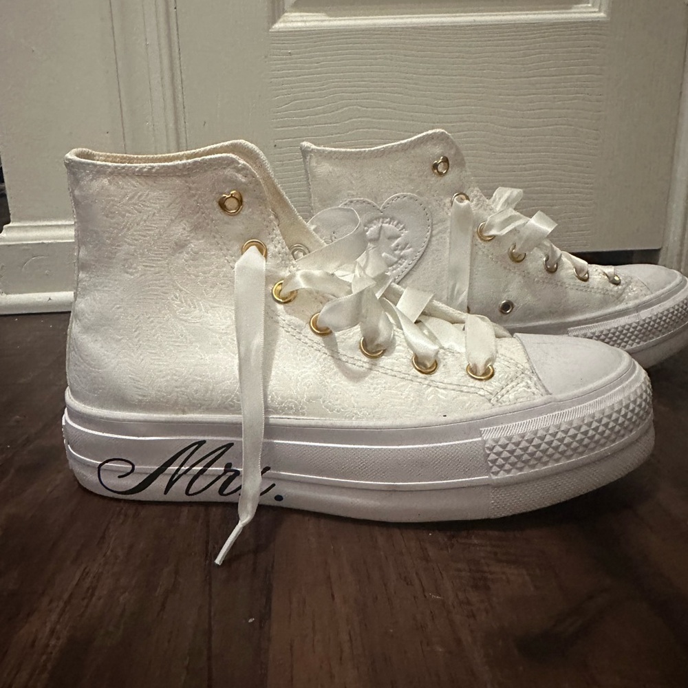 Converse White High-Top Sneakers